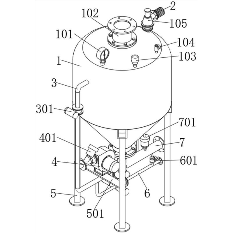 Yinchi e Sireletsa Patent bakeng sa Pompo e Tsoelang Pele e Tsoelang Pele ea Pneumatic