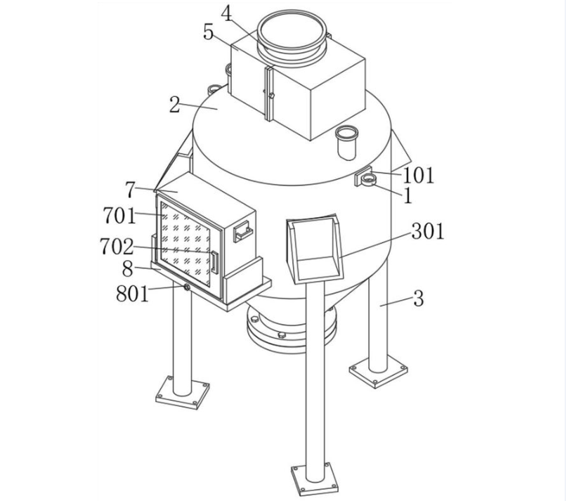 Yinchi e Sireletsa Patent bakeng sa Pompo e Fetisang ea Silo ea Pneumatic e Innovative e nang le Valve e Hanang