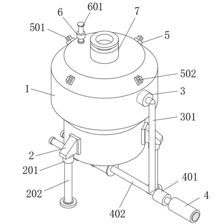 Yinchi e Sireletsa Patent bakeng sa Pompo e Tsoetseng Pele ea Silo Conveyor ka Moralo oa Mecha e Mecha e Mecha